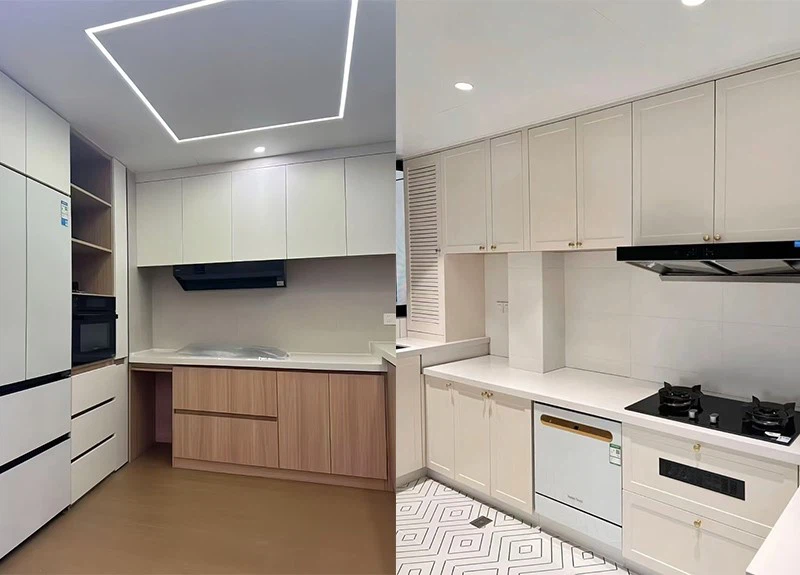 Small kitchen full pull-out drawer design solutions Small kitchen full pull-out drawer design solutions